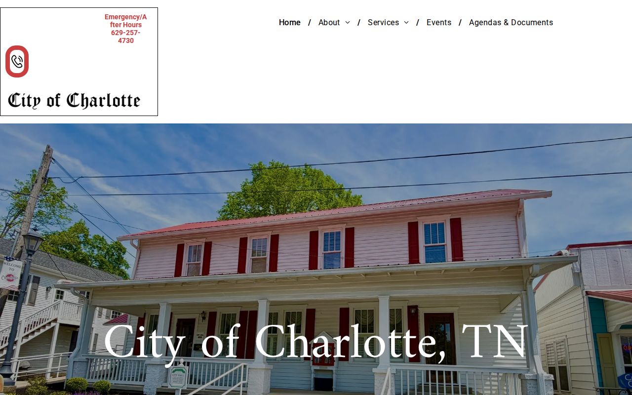 Charlotte Tennessee civic page for recent arrest jurisdiction context